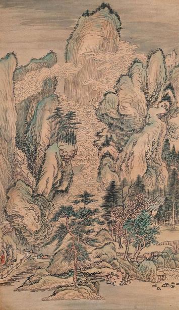 允禧 山水 镜心