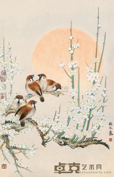 吉梅文 立轴 65×43cm