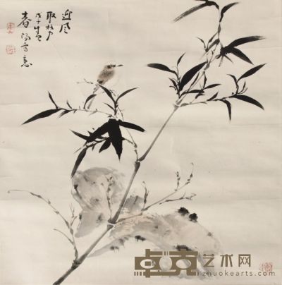 霍春阳花鸟镜片 67×67