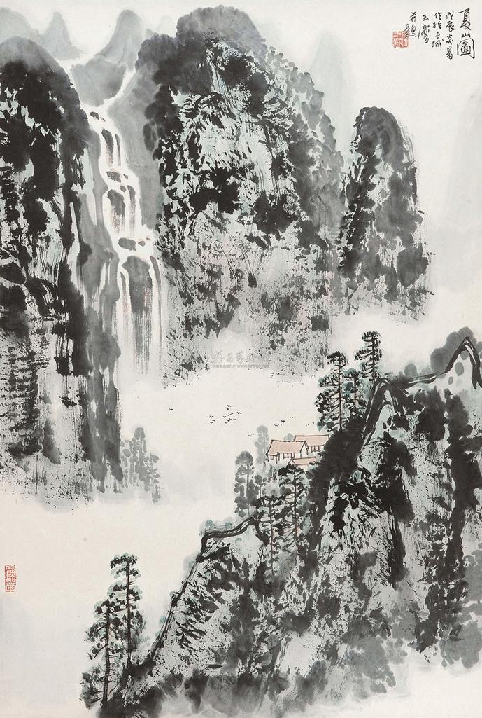 宋玉麟 夏山图 立轴