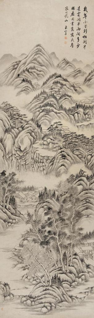 董邦达 山水 立轴
