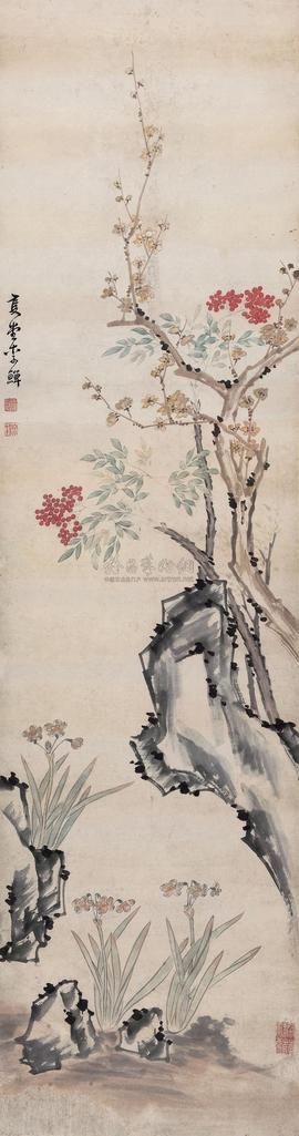 李鱓 三友图 立轴