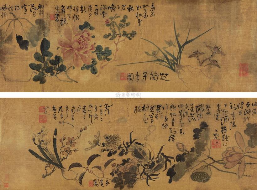 高凤翰 清供图 手卷