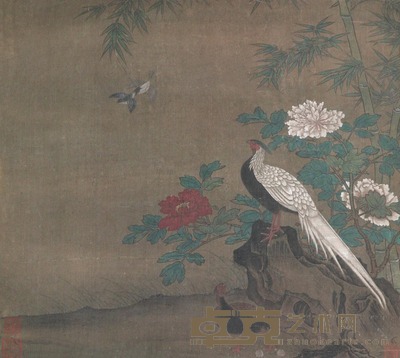 佚名 芙蓉锦鸡 立轴 45×50cm