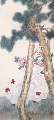 陈之佛 大吉图 镜心