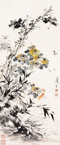 王雪涛 花卉草虫 立轴