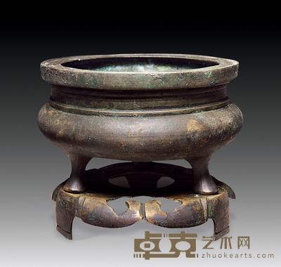 清 鬲式炉 直径11cm