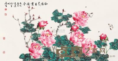 周彦生 丙戌（2006）年作 洛阳色在画图春 镜片 69×136cm