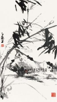 韩天衡 丁亥（2007）年作 墨竹图 立轴