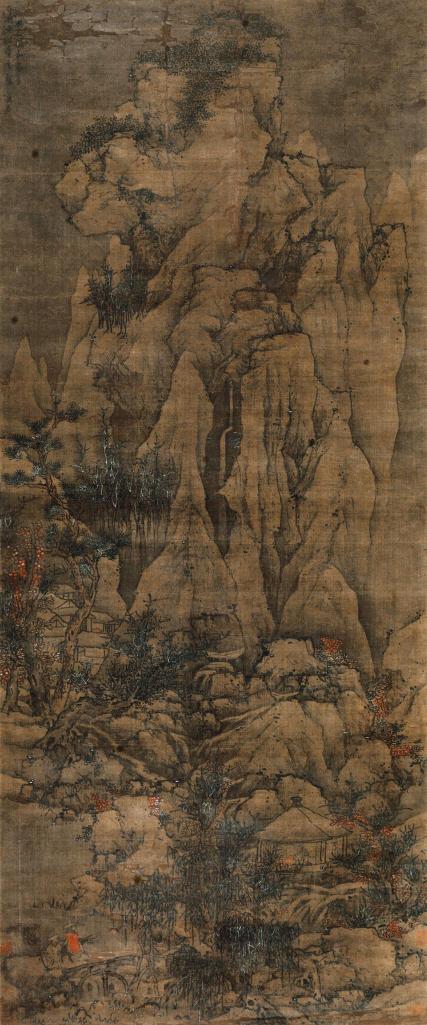 蓝孟 癸巳（1653年）作 溪山雪霁 立轴