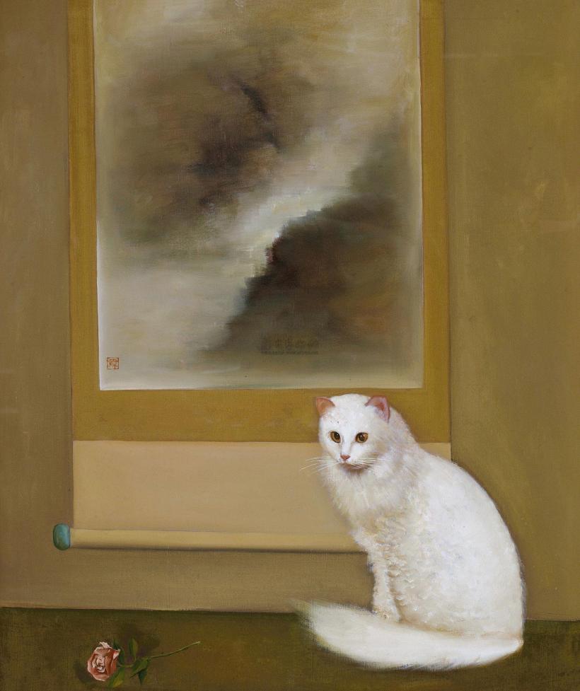 韦尔申 1991年作 白猫