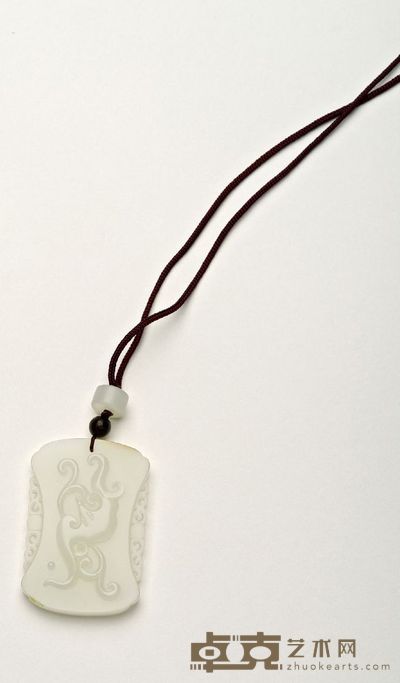 程 磊 福气 白玉挂件 50×32×8 mm