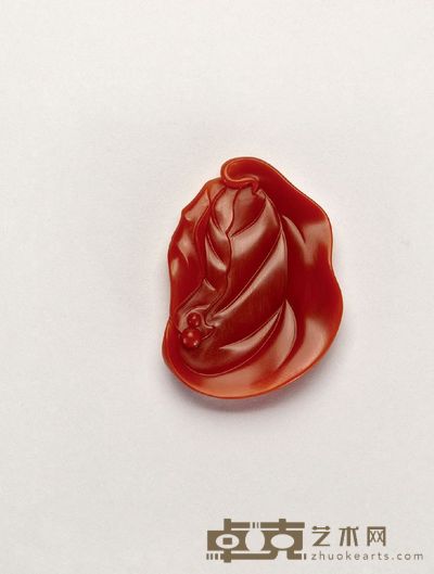 赵显志 红红火火 南红挂件 41×30×6 mm