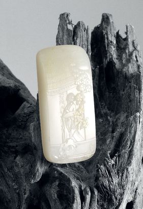 翟倚卫 梅香 白玉牌