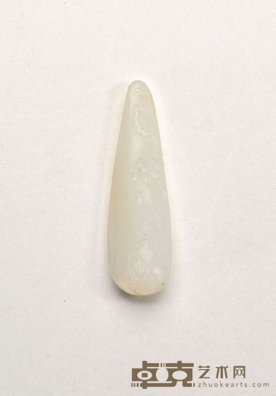 翟倚卫 暖春 白玉挂件 55×16×10 mm