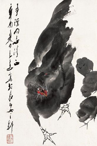 王子武 群鸡 镜片