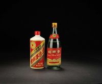 1986年五星牌贵州茅台酒（地方国营），70年代剑南春（各1瓶）
