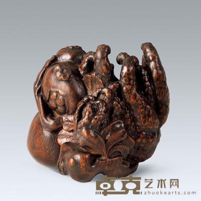 清中期 佛手摆件 高10cm；重179.7g