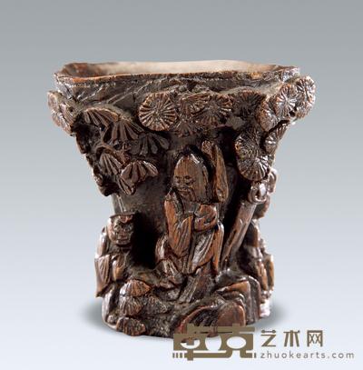 清 东方朔投桃杯 高6cm；重40g