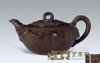 蒋蓉 荷叶壶 高9.5cm