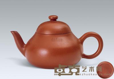 清末 孟臣梨形壶 高7cm