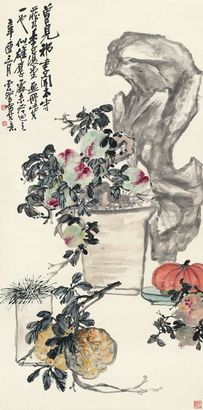 赵云壑 1921年作 多子图 立轴