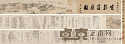黄均 霞庄旧庐图卷 手卷 32×202.5cm