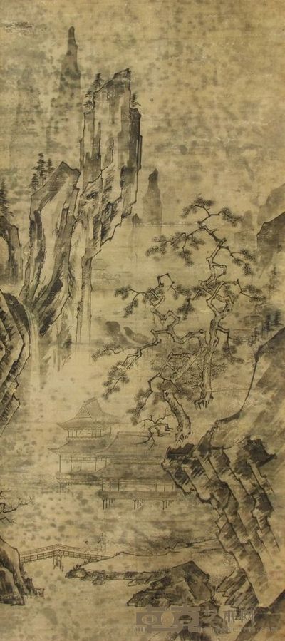 无款 寻梅图 立轴 131×57