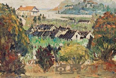 涂克 1954年作 太湖疗养区 19×28cm