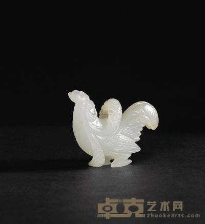 元 白玉鸡 3.8×2.8×1cm