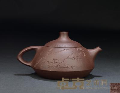 李碧芳、亚明 艺瓢壶 长18.5cm