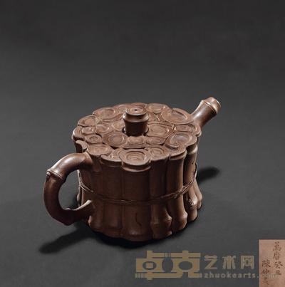 明 陈仲美 一捆竹壶 长17cm