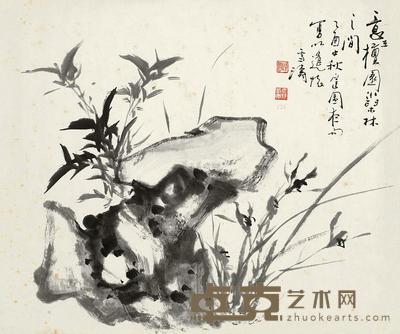 王雪涛 1945年作 兰竹图 镜心 35×42cm