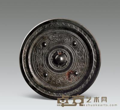 四乳四神镜 直径132mm；重343.5g