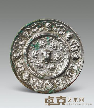 葡萄纹镜 直径83mm；重192.5g