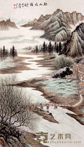 吴一峰 《山水》 立轴 96×55cm