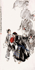 史国良 《人物》 立轴