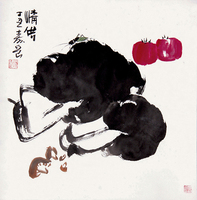 陈寿岳 《清供》 立轴