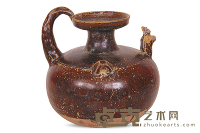 晋 黑釉鸡头壶 径：20cm 高：18cm