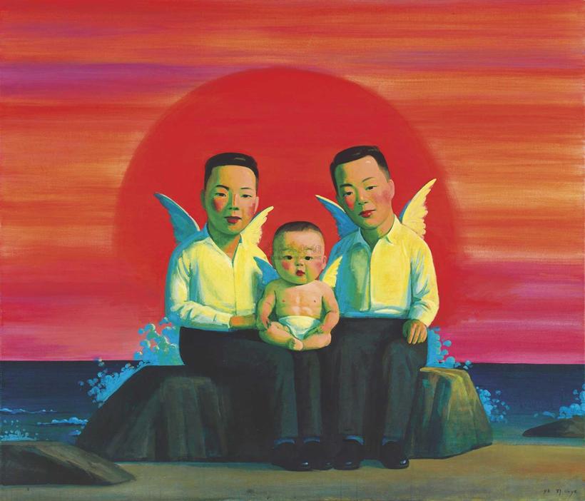 刘野 1998年作 THE HAPPY FAMILY