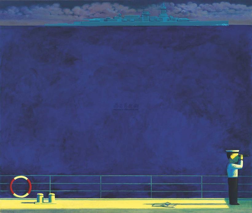 刘野 1998年作 BLUE SEA