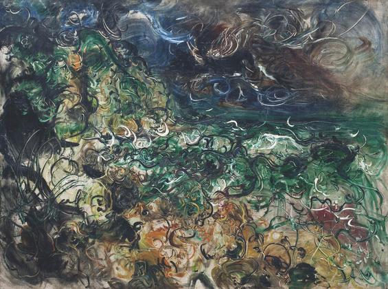 阿凡迪 1966年作 Storm Over Water