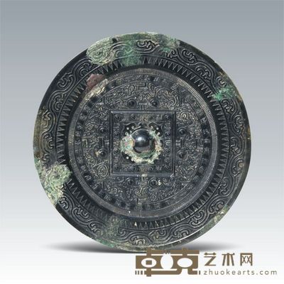 汉 王氏博局多灵镜 直径:16.0cm