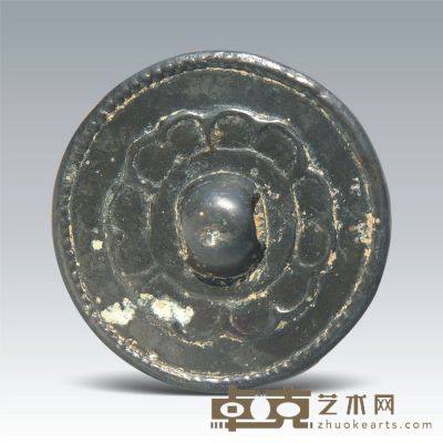 唐 珠围中心花手镜 直径：6.8cm