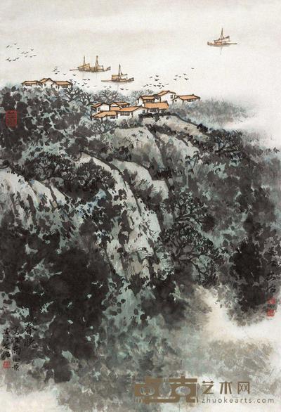 宋文治 春晓 镜片 62×42cm