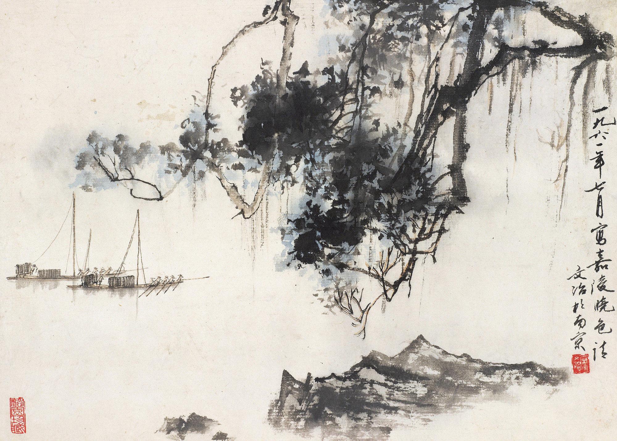 宋文治 嘉陵晓色 镜片_九德拍卖 2011年首届大型艺术品拍卖会_江苏九德_拍品价格_图片_拍卖专场_拍卖会预展_拍卖会结果_卓克拍卖频道