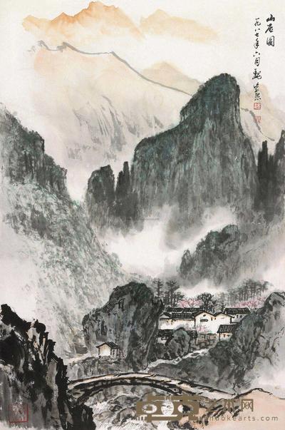 魏紫熙 山居图 镜片 69×46cm