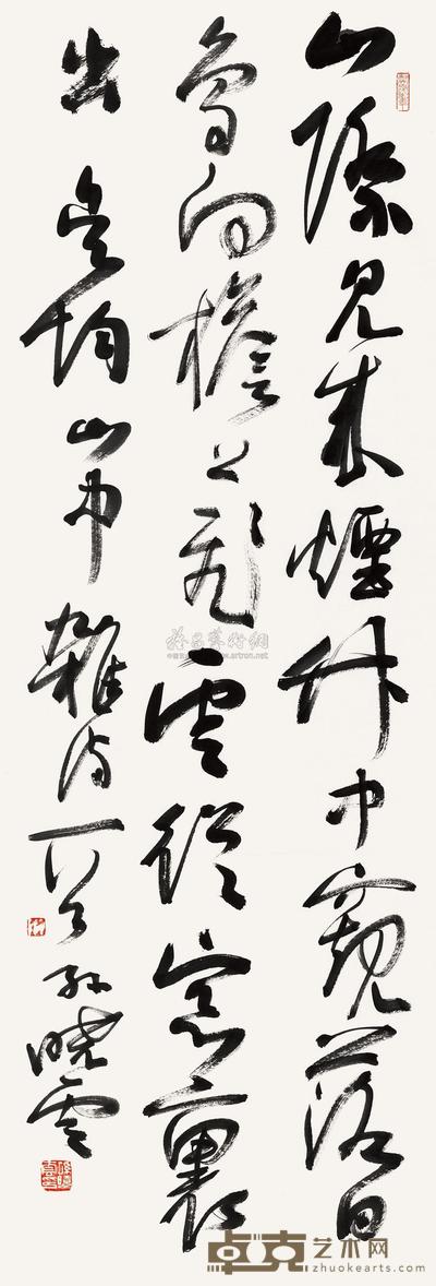 孙晓云 金均山中杂诗 镜心 104×36cm