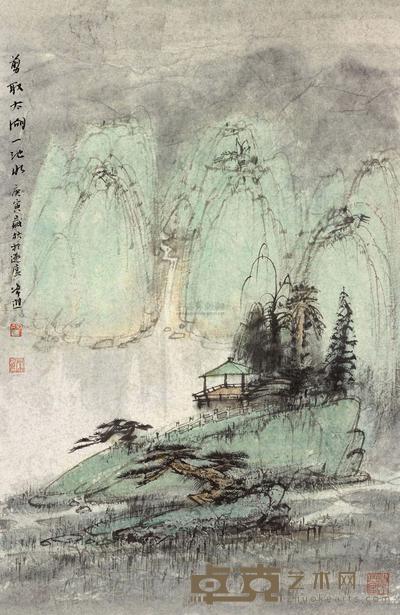 常进 剪灭太湖一池水 镜片 70×45.5cm