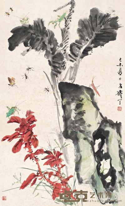 王雪涛 己未（1979）年作 秋声秋色 镜心 95.5×58.5cm
